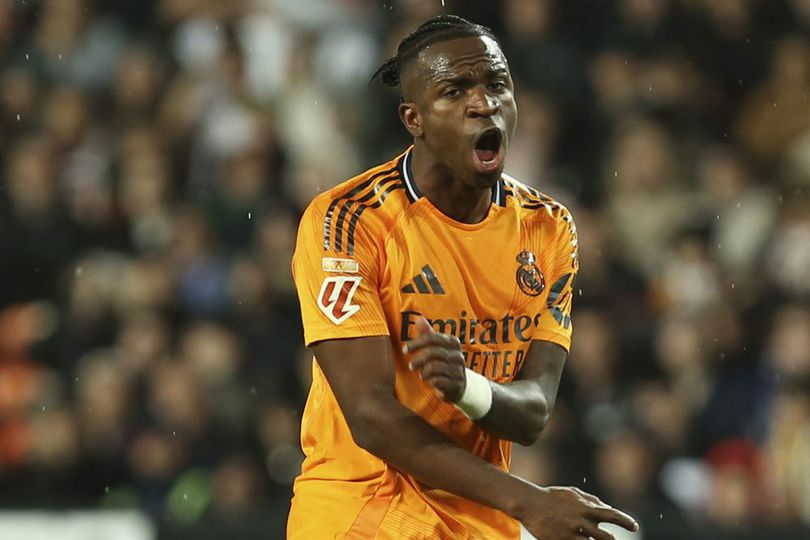 Vinicius Masih Berpeluang Tampil di Laga Copa del Rey Meski Diganjar Kartu Merah Lawan Valencia